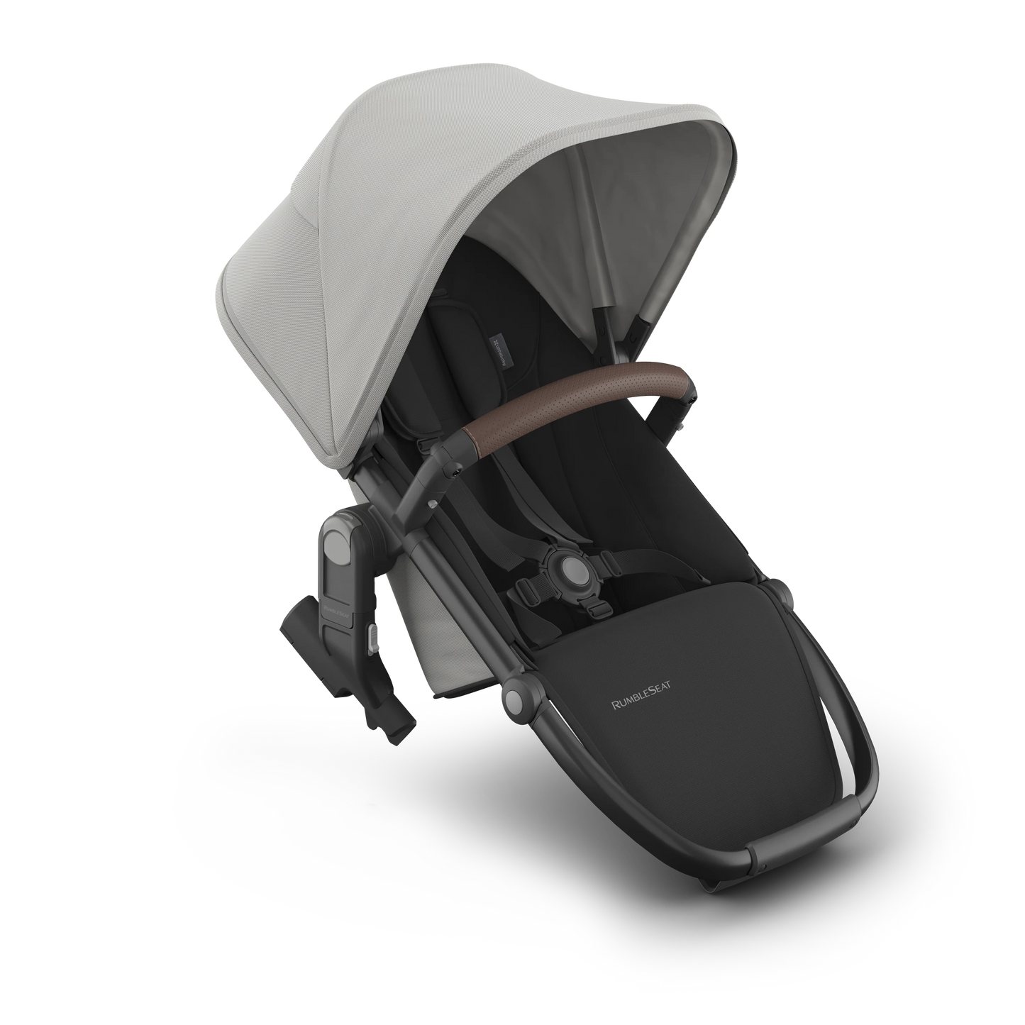 UPPAbaby VISTA V3 RumbleSeat - Pearl Grey Jacquard/Carbon Frame/ Chestnut Leather (Savannah)