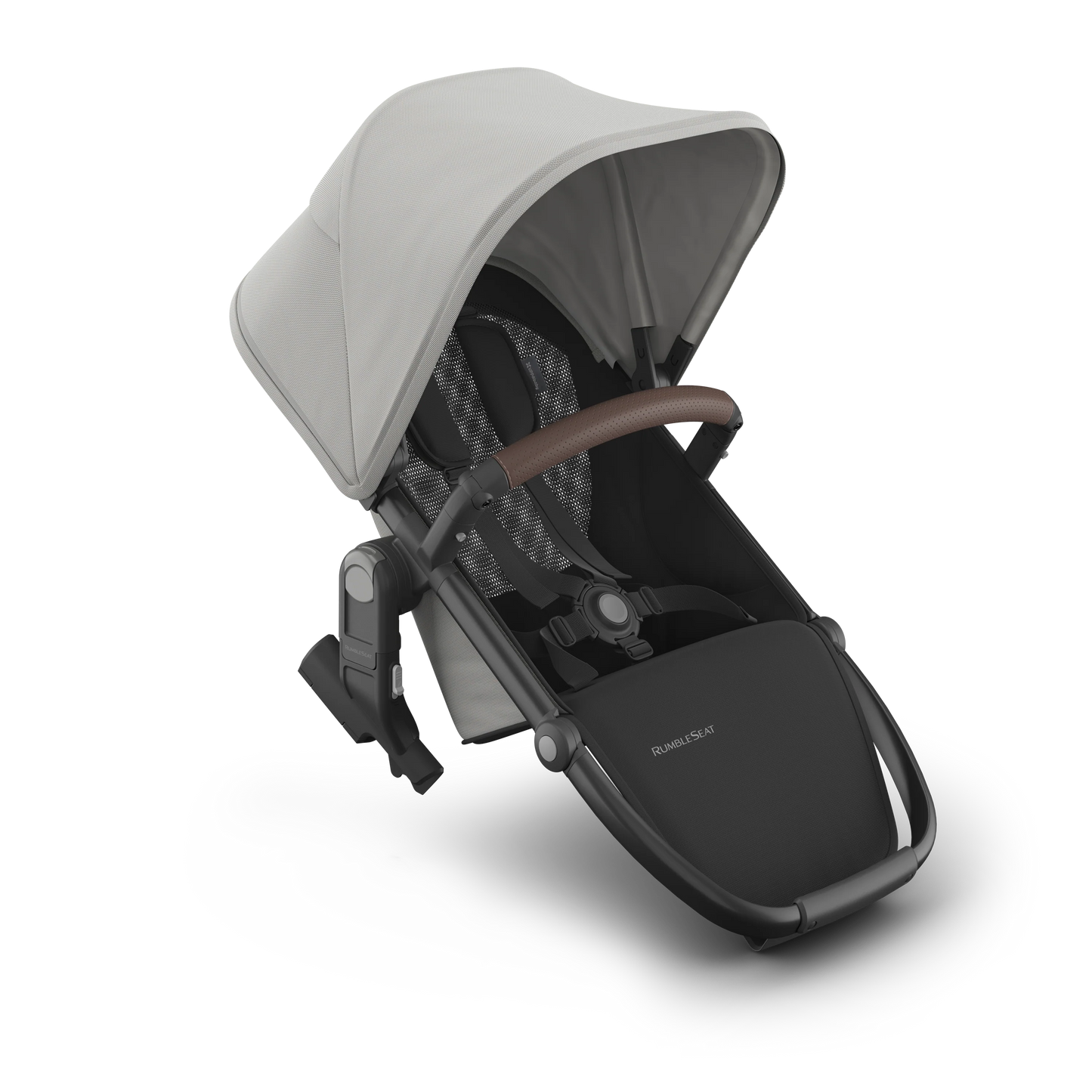 UPPAbaby VISTA V3 RumbleSeat - Pearl Grey Jacquard/Carbon Frame/ Chestnut Leather (Savannah)