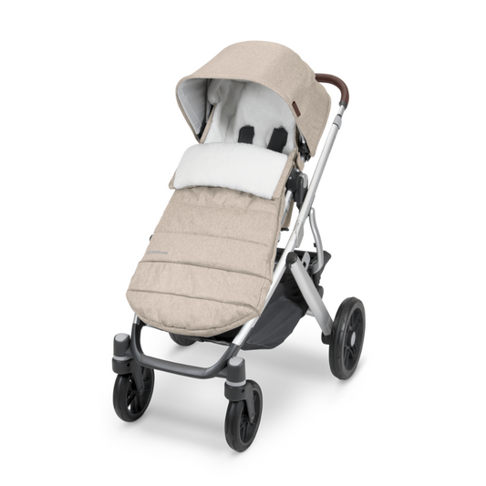 Ganoosh on stroller showing lining. 