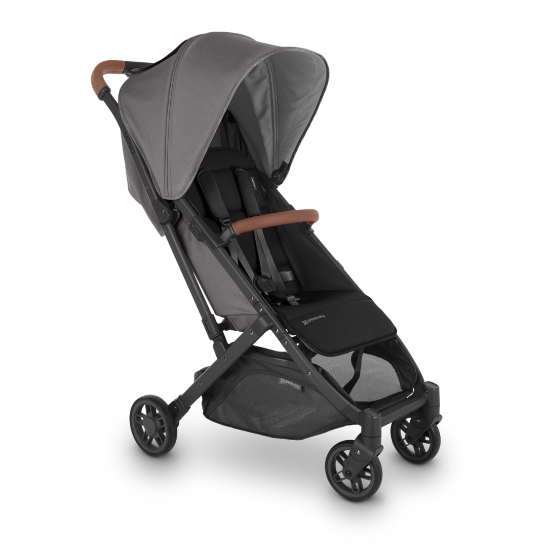 UPPAbaby MINU V2 Stroller - Charcoal Melange + Carbon Frame (Greyson)