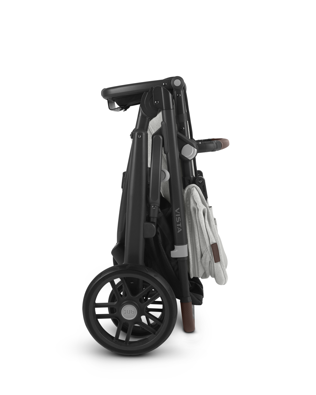 UPPAbaby - Vista V2 Stroller - White & Grey Chenille + Carbon Frame (Anthony)