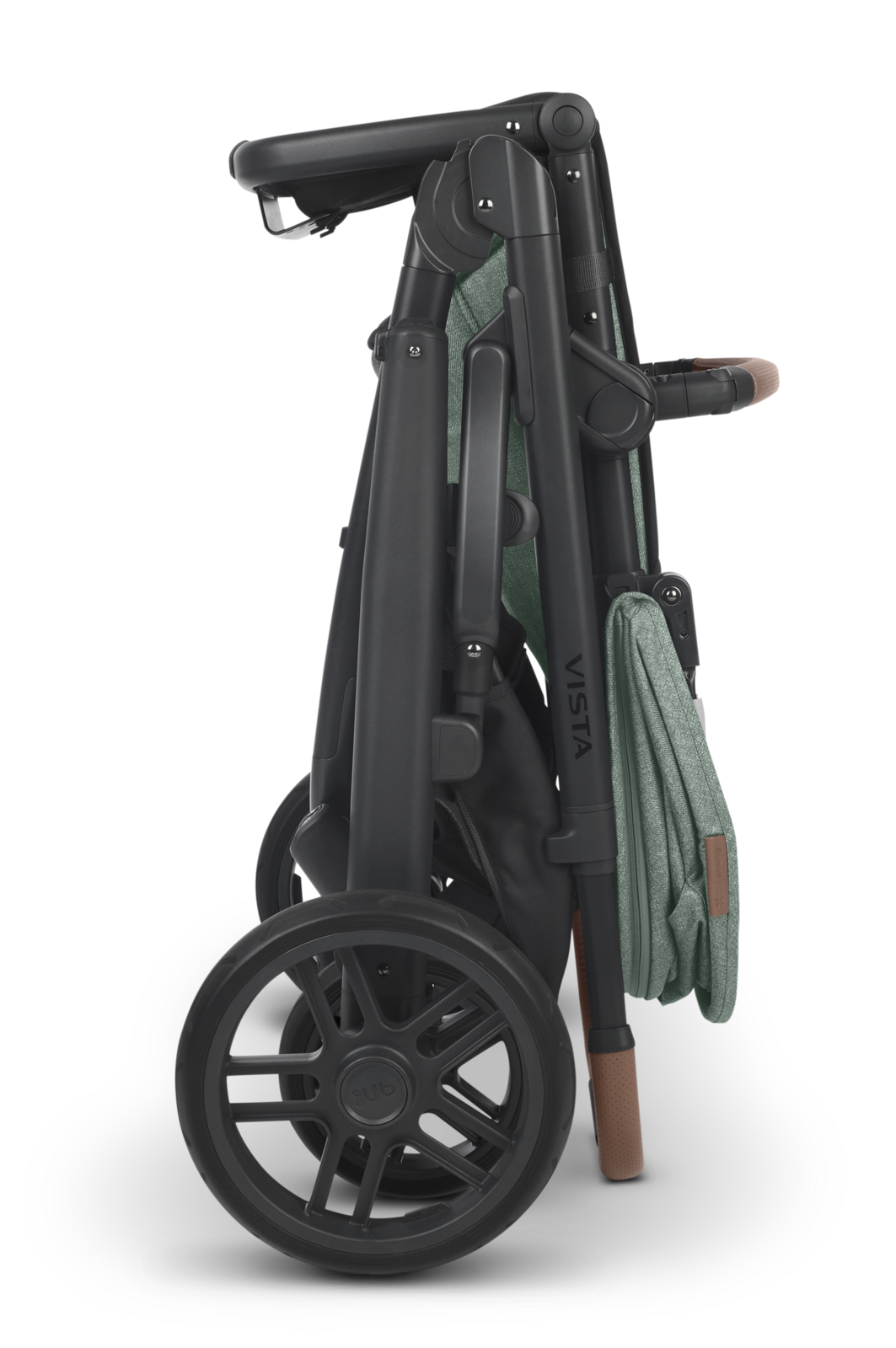 UPPAbaby - Vista V2 Stroller - Green Melange + Carbon Frame (Gwen)