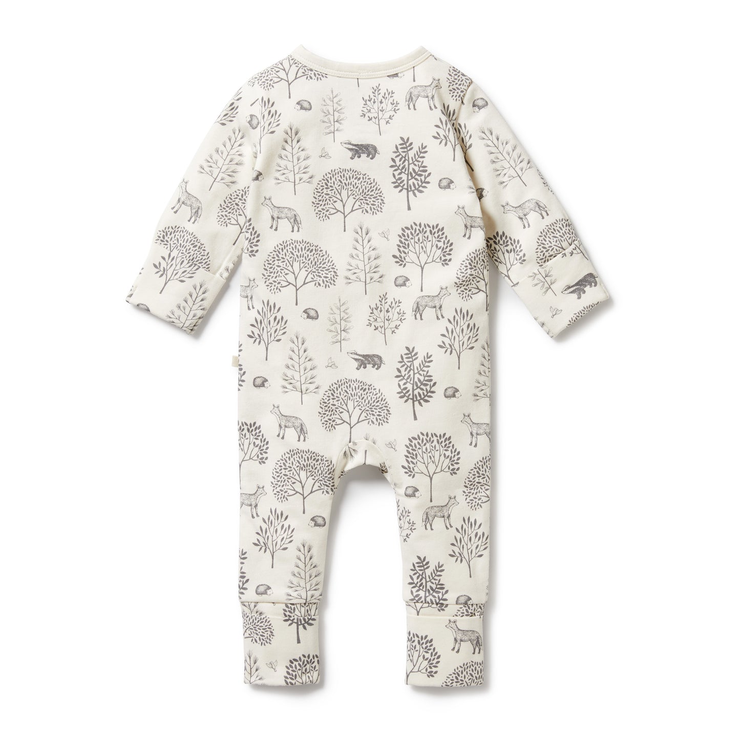 Wilson + Frenchy Woodland Organic Zipsuit With Feet