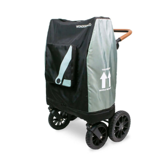 Wagon with a cover on a white background on W4 Stroller. 