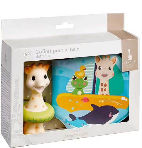 Sophie la girafe bath set