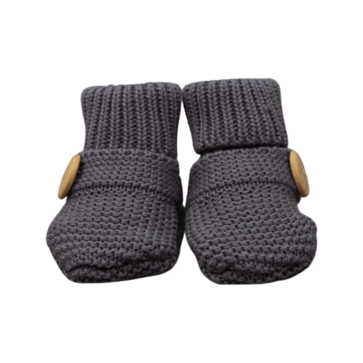 Korango Cotton Knit Bootie with Gift Box - Charcoal Grey