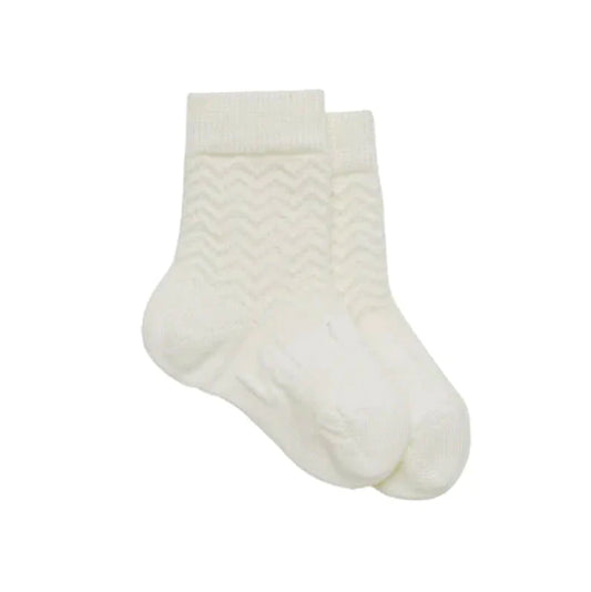 Lamington Merino Wool Socks Baby - Pearl