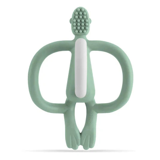 Matchstick Monkey - Baby Blue Teething Toy and Gel Applicator - Mint Green