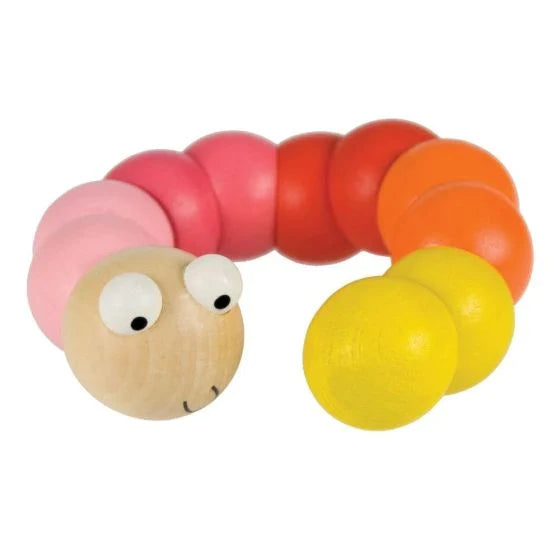 Wooden Jointed Worm - 4 Colours
