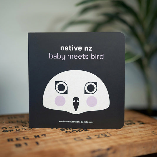 Native NZ Baby Meets Bird - Baby Board Book