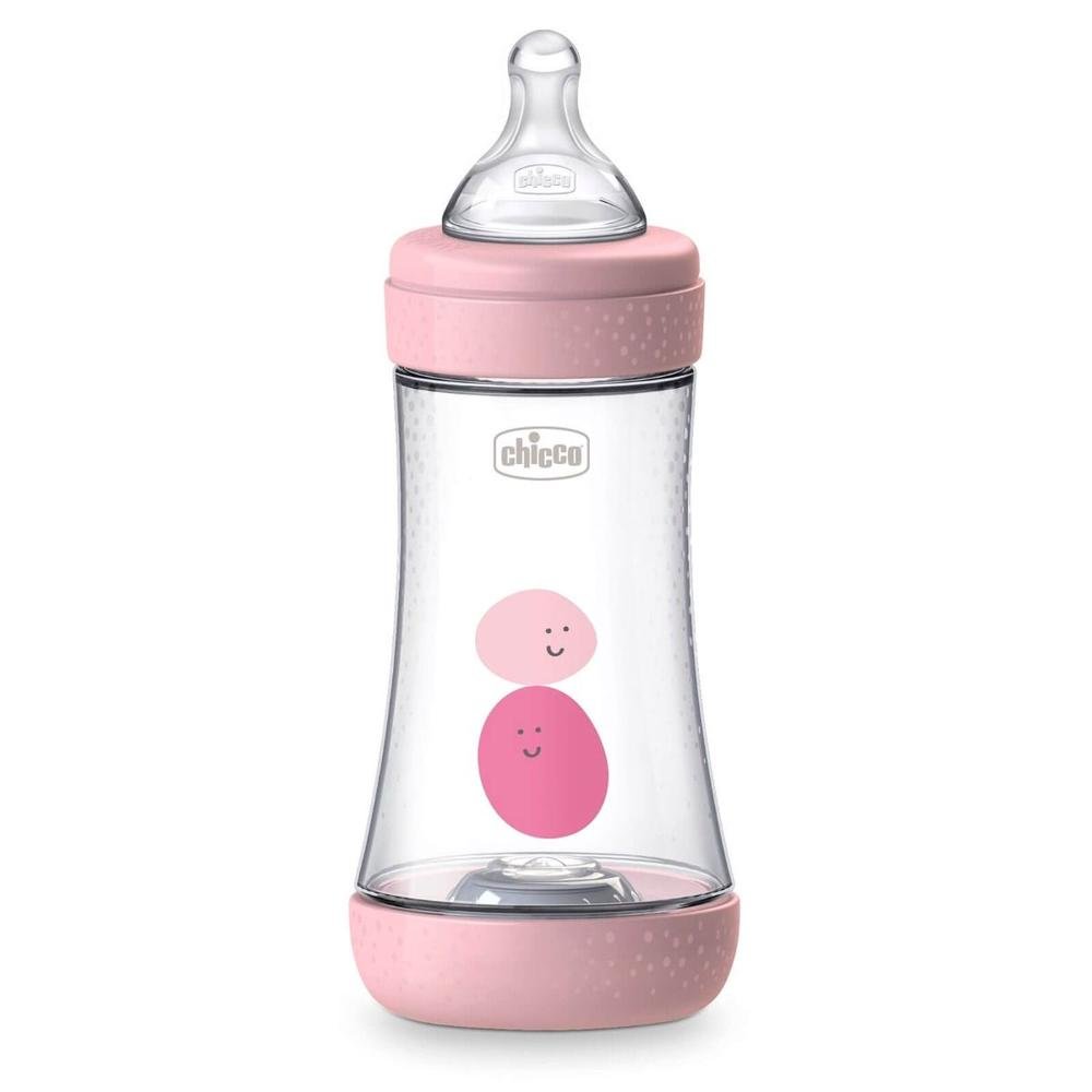 Chicco Perfect 5 Silicone Bottle - 240ml 2m+ Med