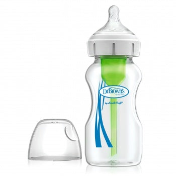 Dr Brown's 270ml Options+ Glass Feeding Bottle - Wide Neck - Single