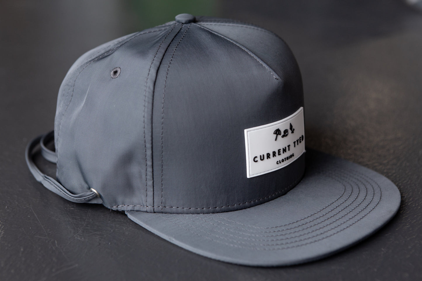 Current Tyed Waterproof Snapback Cap Charcoal