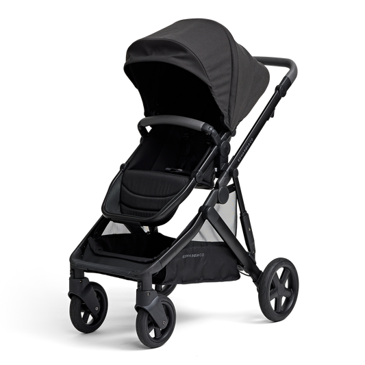 Edwards & Co Olive Double Stroller - Includes Second Seat Kit