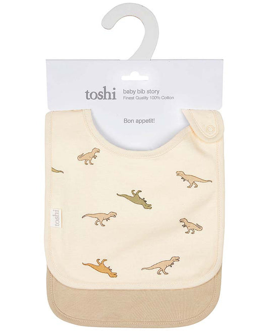 Toshi Baby Bib Story - 2pcs Dinosauria