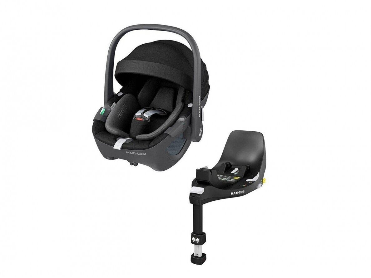 UPPAbaby RIDGE, Maxi Cosi Pebble 360 Pro capsule & Familyfix 360 Pro SlideTech swivel base bundle