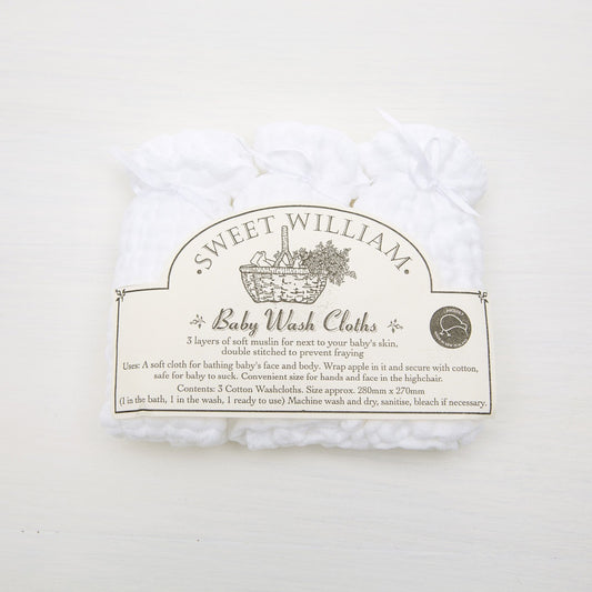 Sweet William Wash Cloth 3Pk