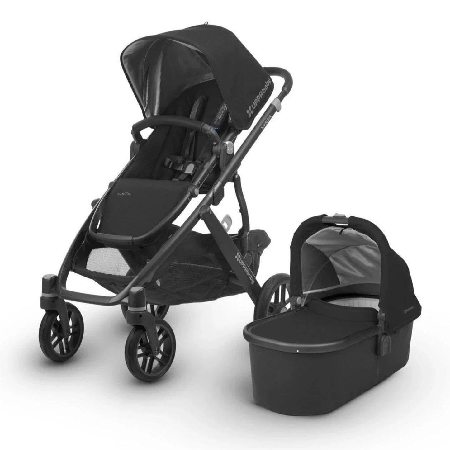 UPPAbaby VISTA V2 Stroller, Maxi Cosi Pebble 360 Pro capsule & Familyfix 360 Pro SlideTech swivel base Bundle